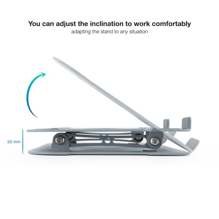Tooq Soporte elevador aluminio ajustable ergonómico portátil